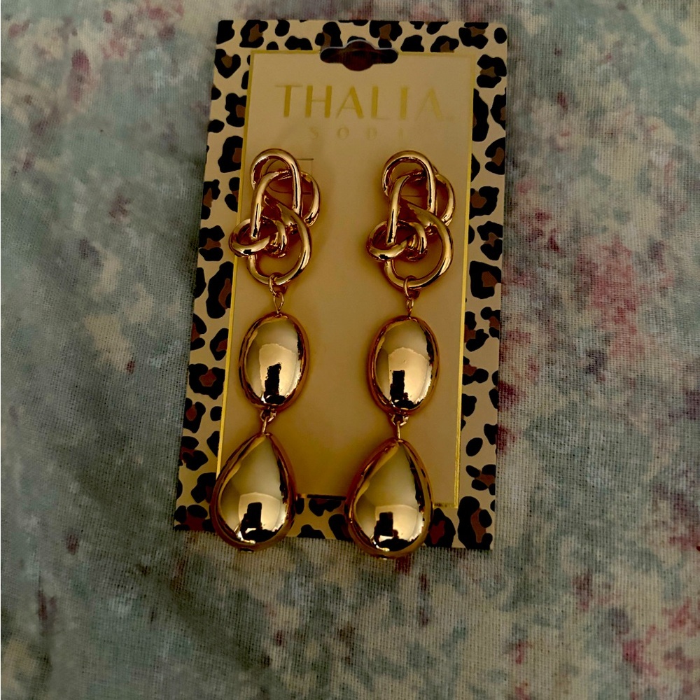 NEW Thalia Sodi Gold Drop Earrings